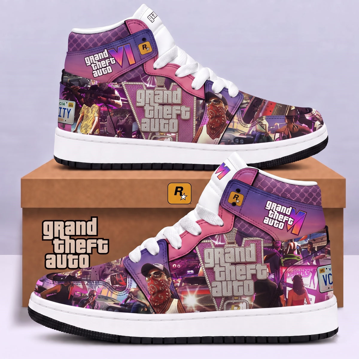 Limited Edition GTA 6 Fan Shoes — GTA 6 High Top Sneaker Gift