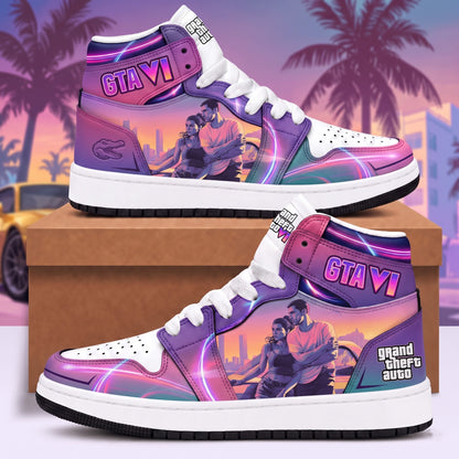 Limited Edition GTA 6 Fan Shoes — GTA 6 High Top Sneaker Gift