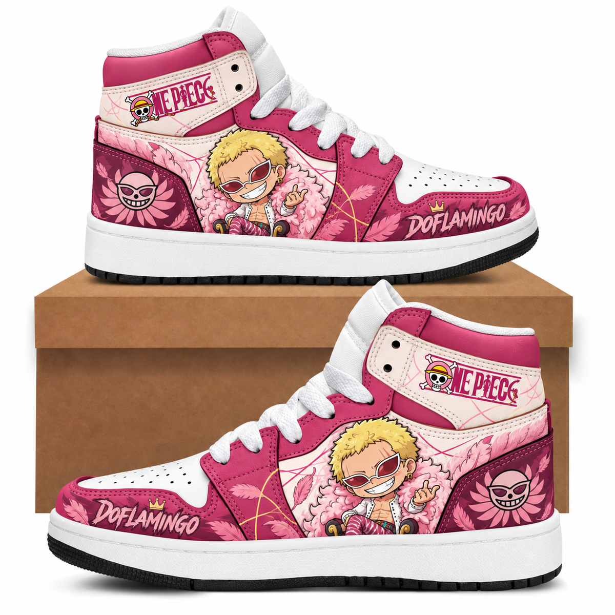 Limited Edition One Piece Squad Fan Shoes — Anime High Top Sneaker Gift