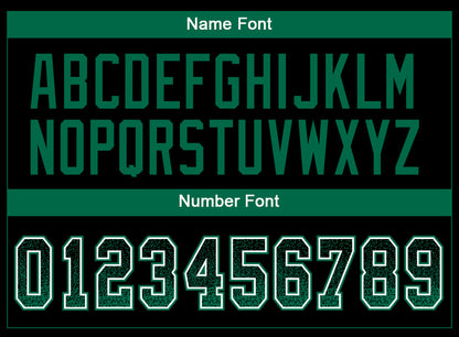 Custom Black Kelly Green-White Drift Fashion Football Jersey