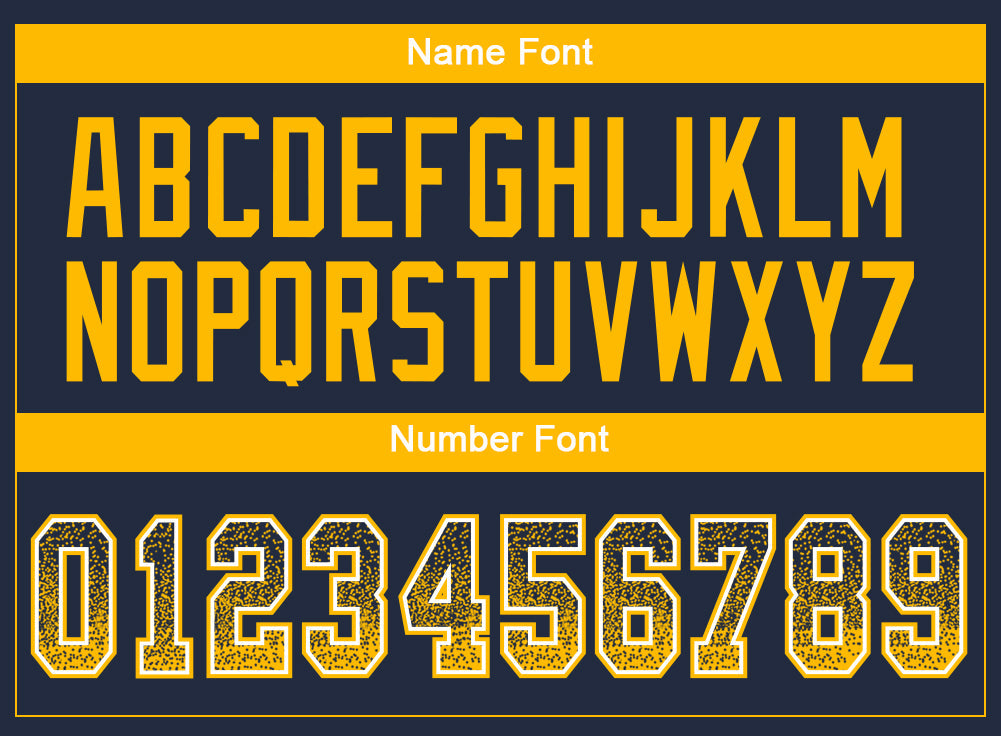Custom Navy Gold-White Drift Fashion Football Jersey