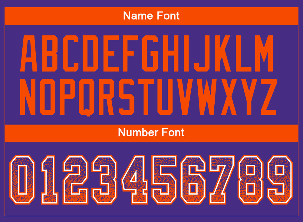 Custom Purple Orange-White Drift Fashion Football Jersey