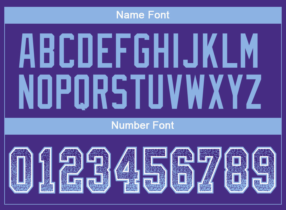 Custom Purple Light Blue-White Drift Fashion Football Jersey