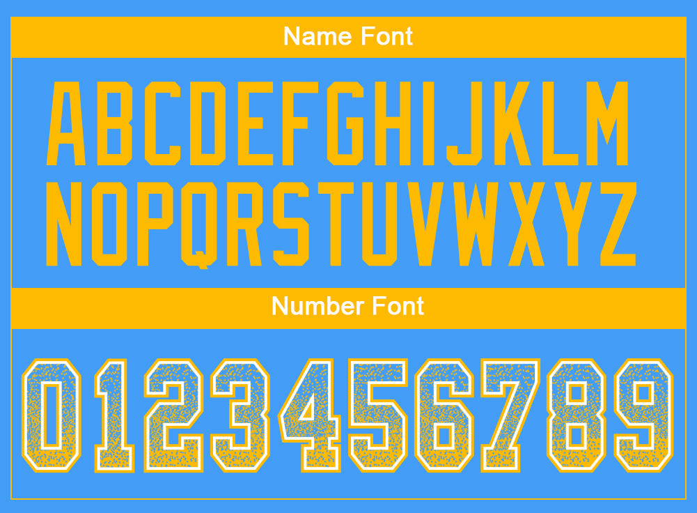 Custom Powder Blue Gold-White Drift Fashion Football Jersey