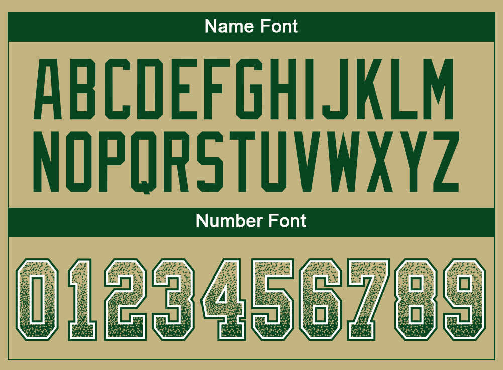 Custom Vegas Gold Green-White Drift Fashion Football Jersey