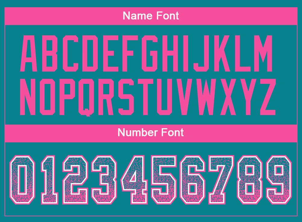 Custom Teal Pink-White Drift Fashion Football Jersey