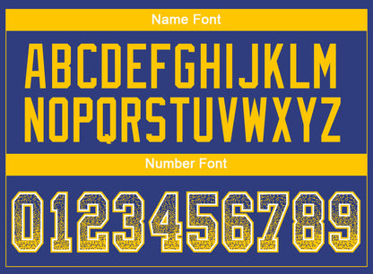 Custom Royal Yellow-White Drift Fashion Football Jersey