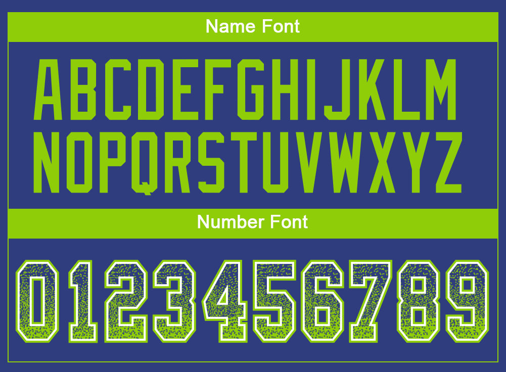 Custom Royal Neon Green-White Drift Fashion Football Jersey
