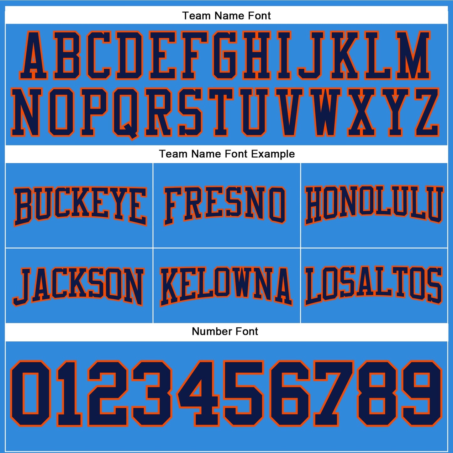 Custom Stitched Powder Blue Navy-Orange Football Pullover Sweatshirt Hoodie