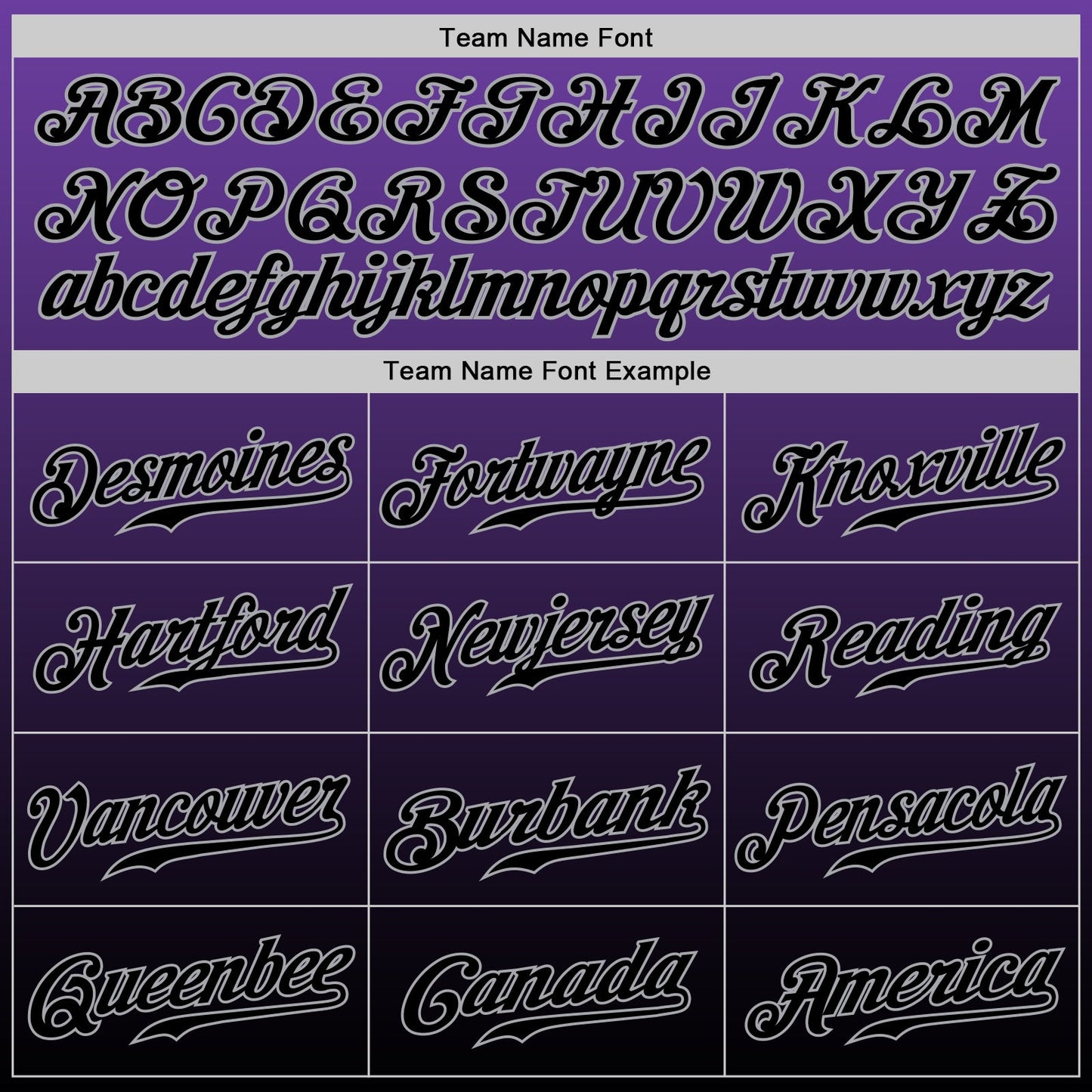 Custom Purple Black-Gray Authentic Fade Fashion Baseball Jersey