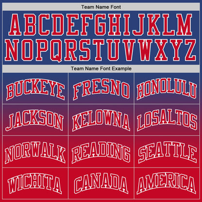 Custom Royal Red-White Authentic Fade Fashion Basketball Jersey