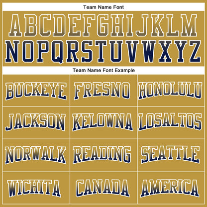 Custom Stitched Old Gold Navy-White Fade Fashion Arrow Sports Pullover Sweatshirt Hoodie