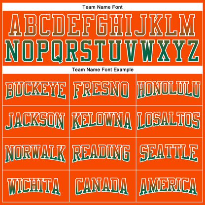 Custom Stitched Orange Kelly Green-White Fade Fashion Arrow Sports Pullover Sweatshirt Hoodie