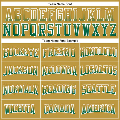 Custom Stitched Old Gold Kelly Green-White Fade Fashion Arrow Sports Pullover Sweatshirt Hoodie
