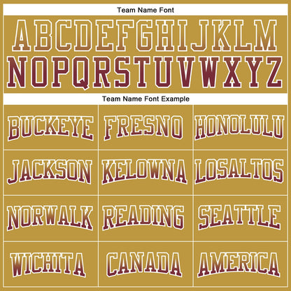 Custom Stitched Old Gold Burgundy-White Fade Fashion Arrow Sports Pullover Sweatshirt Hoodie