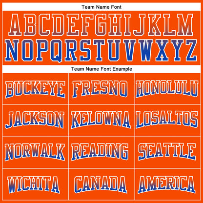 Custom Stitched Orange Thunder Blue-White Fade Fashion Arrow Sports Pullover Sweatshirt Hoodie