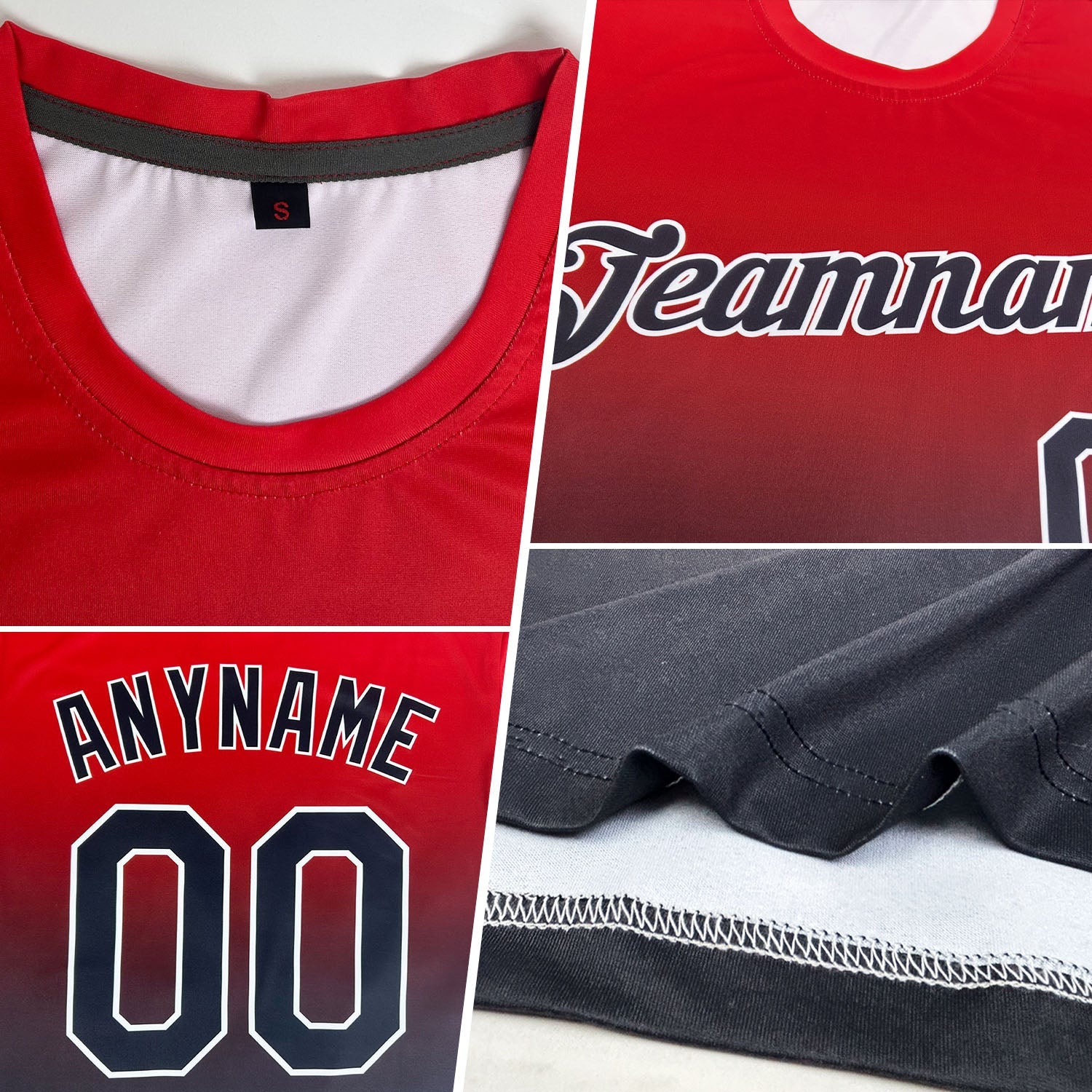 Custom Light Blue Yellow-Navy Fade Fashion Performance T-Shirt