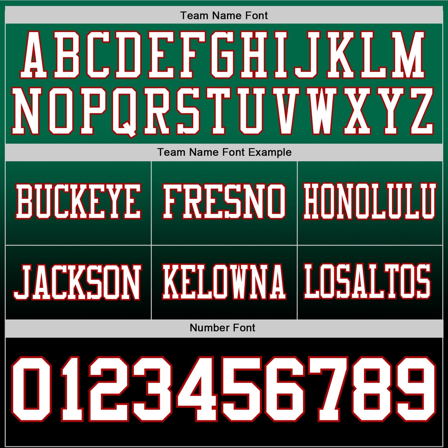 Custom Kelly Green White Black-Red Authentic Fade Fashion Football Jersey