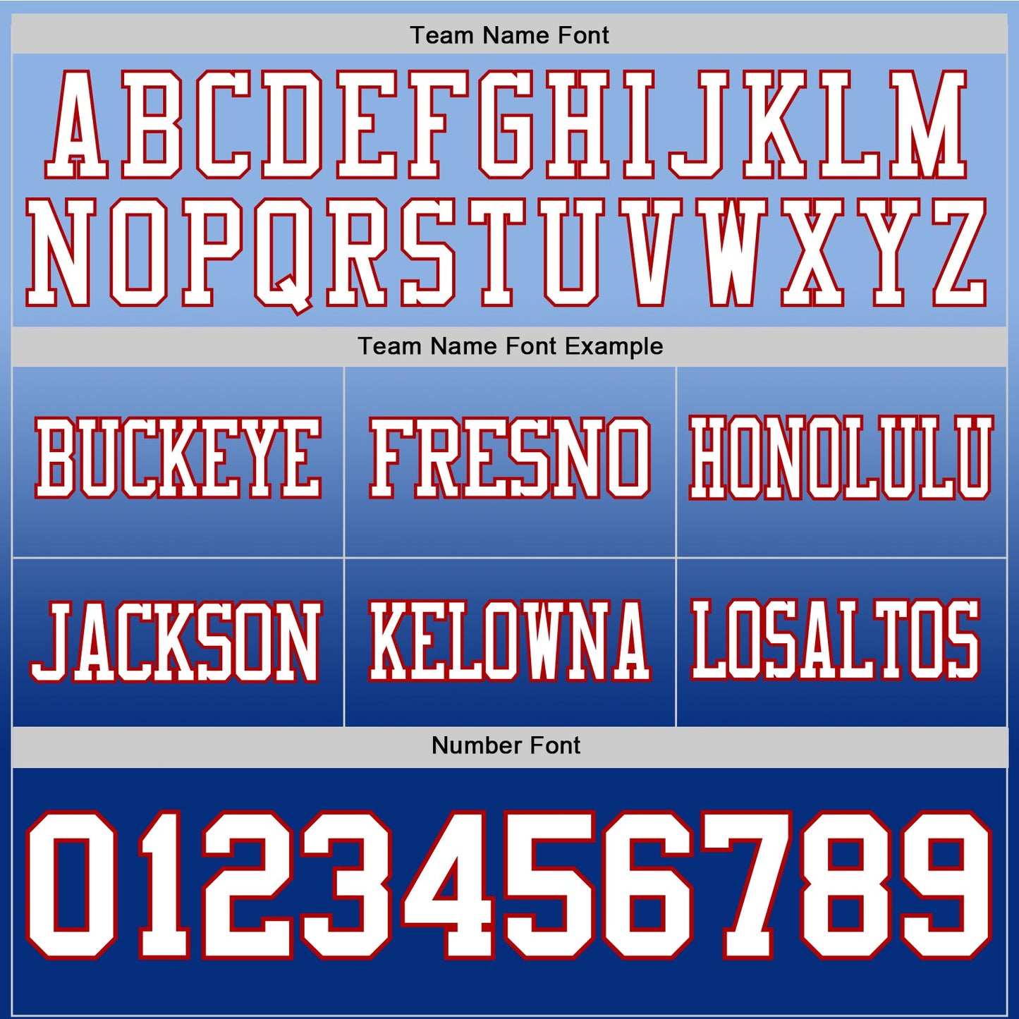 Custom Light Blue White Royal-Red Authentic Fade Fashion Football Jersey
