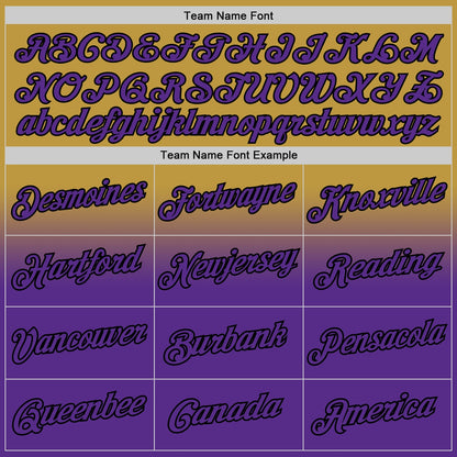 Custom Stitched Old Gold Purple-Black Fade Fashion Sports Pullover Sweatshirt Hoodie