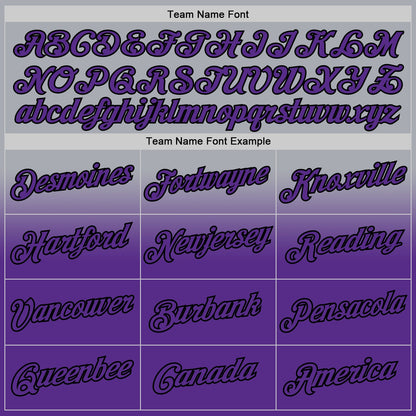 Custom Stitched Gray Purple-Black Fade Fashion Sports Pullover Sweatshirt Hoodie