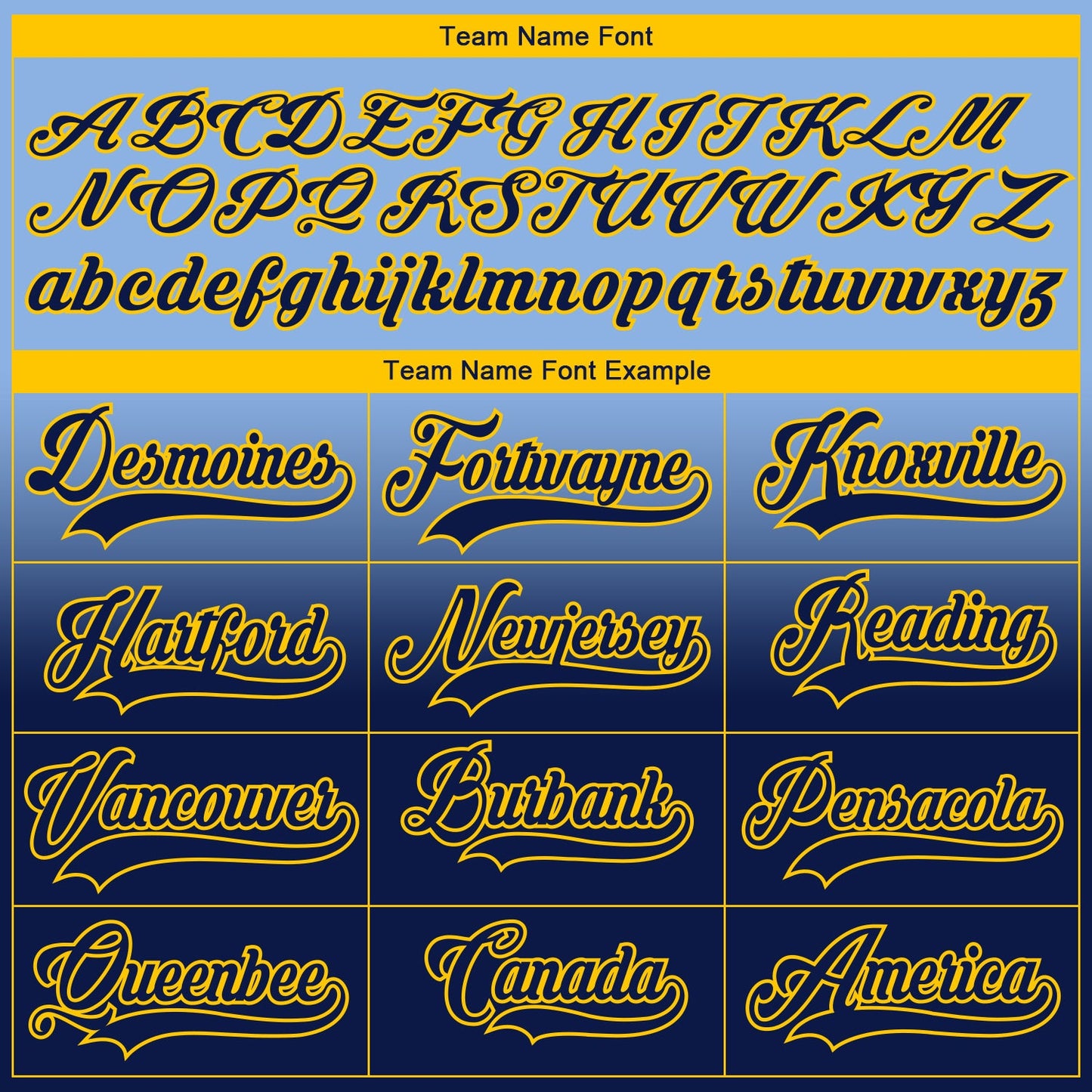 Custom Light Blue Navy-Yellow Fade Fashion Hockey Lace Neck Jersey
