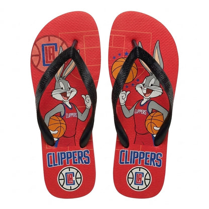 Cartoon Beagle Basketball Flip Flops, Sport Fan Sandals | 30 Teams Available