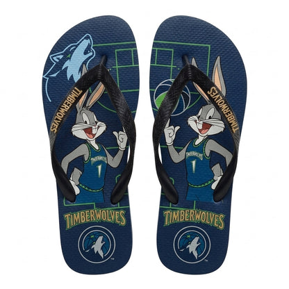 Cartoon Beagle Basketball Flip Flops, Sport Fan Sandals | 30 Teams Available