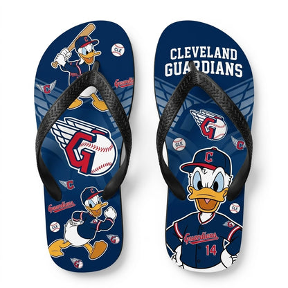 Cartoon Duck Baseball Flip Flops, Sport Fan Sandals | 30 Teams Available