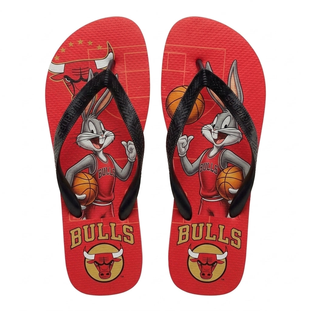 Cartoon Beagle Basketball Flip Flops, Sport Fan Sandals | 30 Teams Available