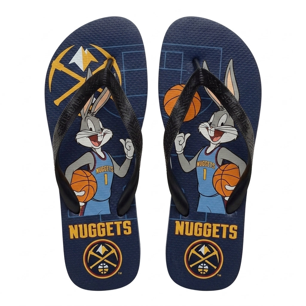 Cartoon Beagle Basketball Flip Flops, Sport Fan Sandals | 30 Teams Available