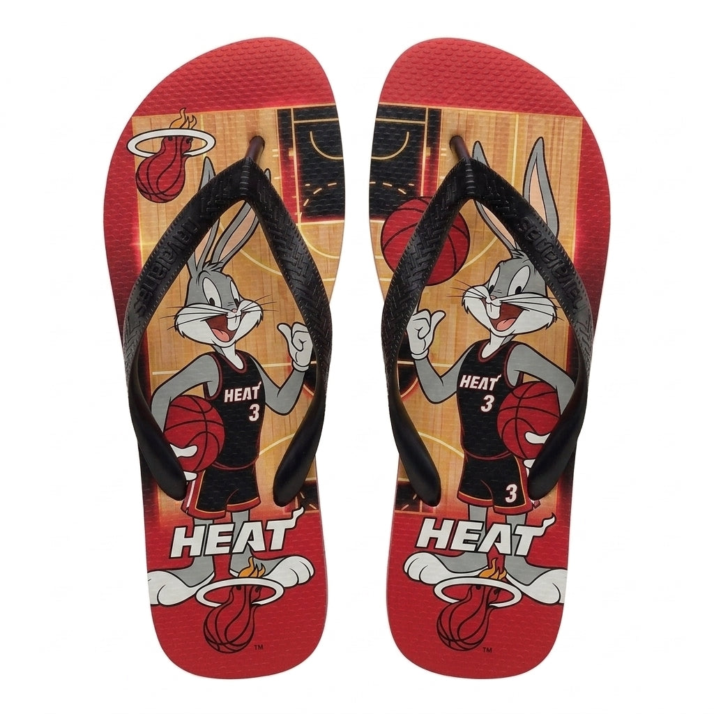 Cartoon Beagle Basketball Flip Flops, Sport Fan Sandals | 30 Teams Available