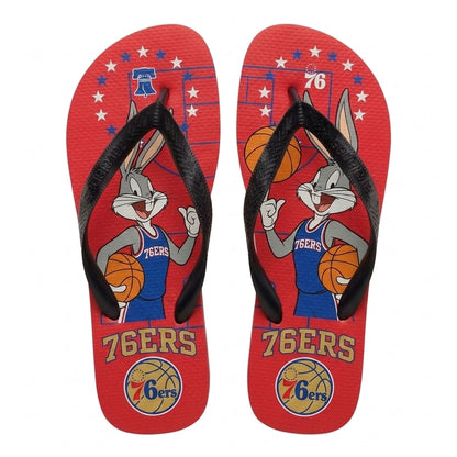 Cartoon Beagle Basketball Flip Flops, Sport Fan Sandals | 30 Teams Available