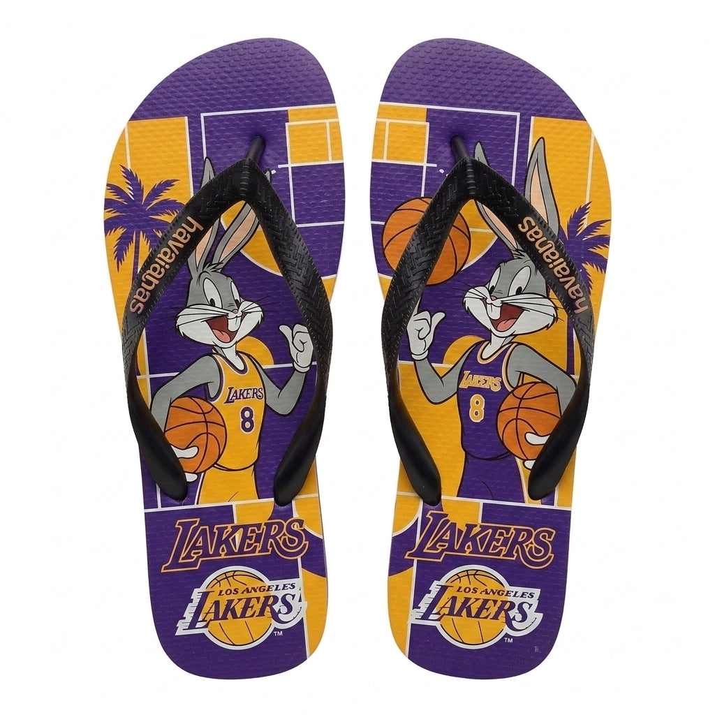 Cartoon Beagle Basketball Flip Flops, Sport Fan Sandals | 30 Teams Available