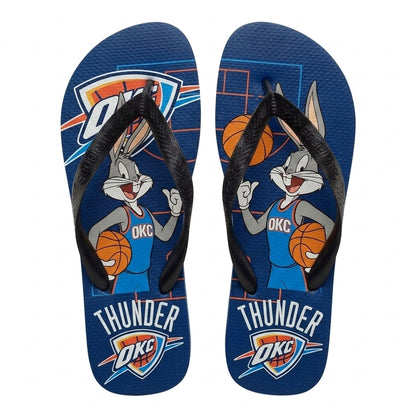 Cartoon Beagle Basketball Flip Flops, Sport Fan Sandals | 30 Teams Available