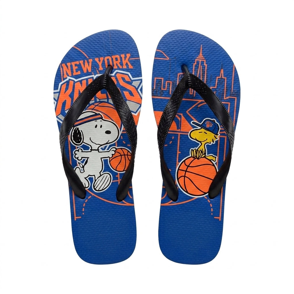 Cartoon Beagle Basketball Flip Flops, Sport Fan Sandals | 30 Teams Available