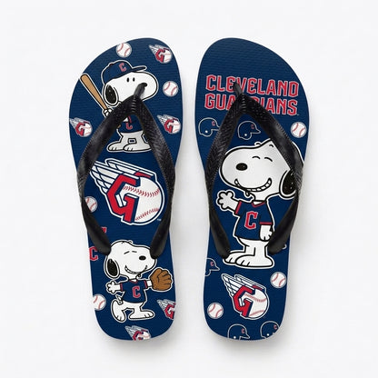 Cartoon Beagle Baseball Flip Flops, Sport Fan Sandals | 30 Teams Available