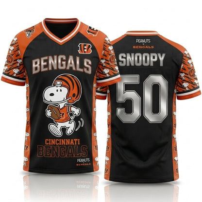 32 Teams Available | Cartoon Beagle Football Jersey, Sport Fan Shirt