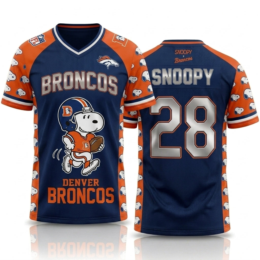32 Teams Available | Cartoon Beagle Football Jersey, Sport Fan Shirt