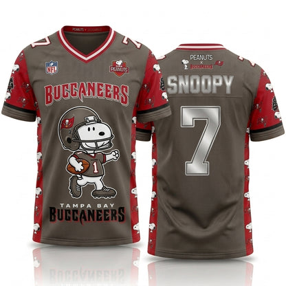 32 Teams Available | Cartoon Beagle Football Jersey, Sport Fan Shirt