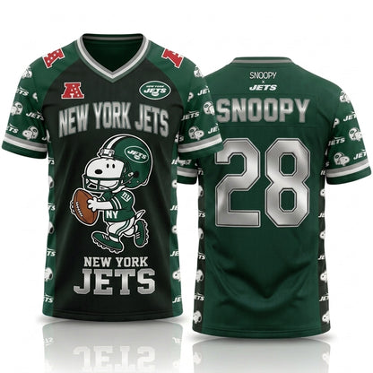 32 Teams Available | Cartoon Beagle Football Jersey, Sport Fan Shirt