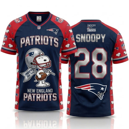 32 Teams Available | Cartoon Beagle Football Jersey, Sport Fan Shirt