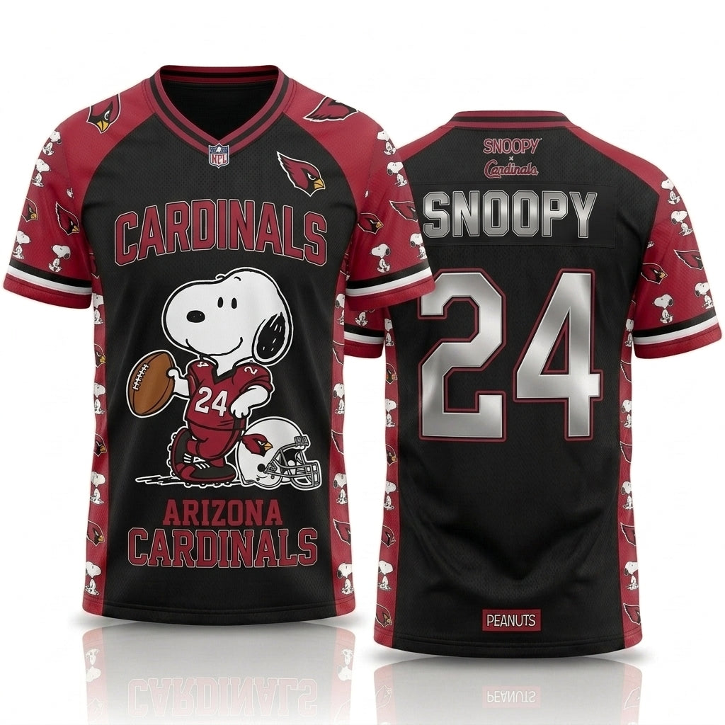 32 Teams Available | Cartoon Beagle Football Jersey, Sport Fan Shirt