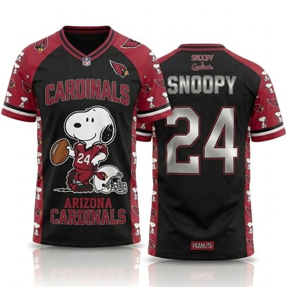 32 Teams Available | Cartoon Beagle Football Jersey, Sport Fan Shirt