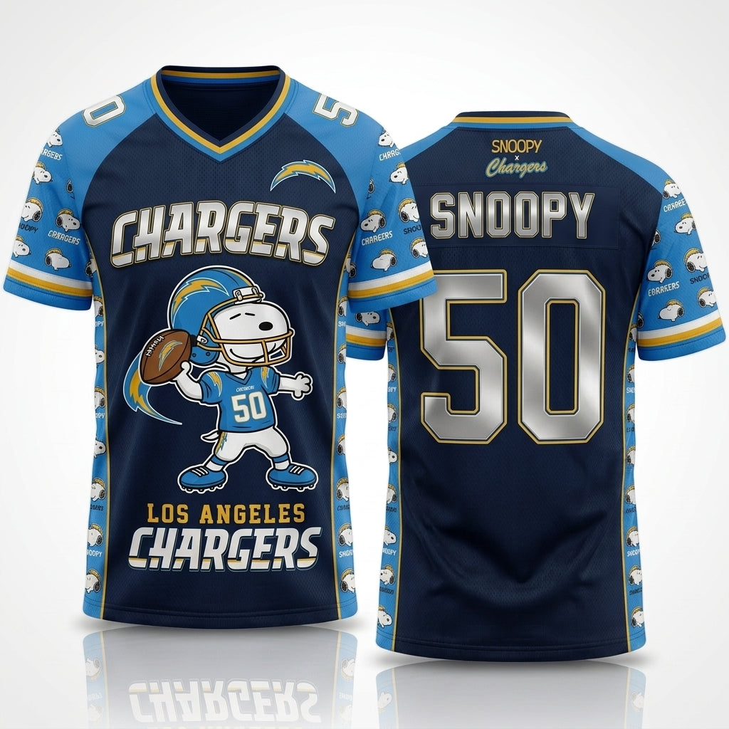 32 Teams Available | Cartoon Beagle Football Jersey, Sport Fan Shirt