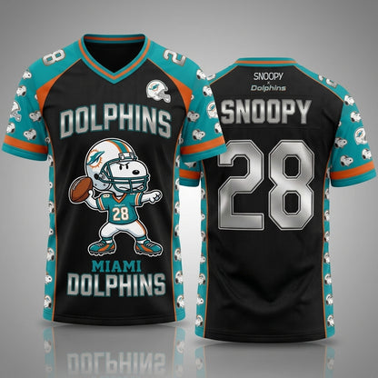 32 Teams Available | Cartoon Beagle Football Jersey, Sport Fan Shirt