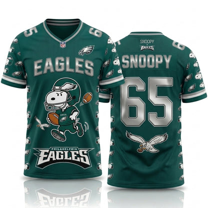 32 Teams Available | Cartoon Beagle Football Jersey — Sport Fan Shirt