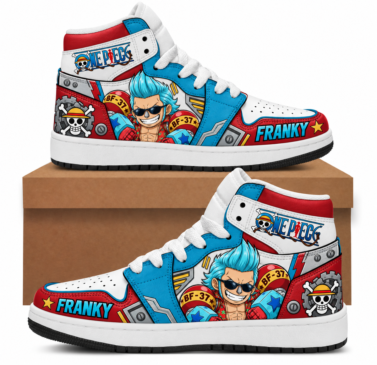 Limited Edition One Piece Squad Fan Shoes — Anime High Top Sneaker Gift