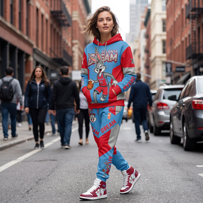 Women’s Basketball Fan Combo Set — Hoodie & Sweatpants and High Sneakers | All 15 WNBA Teams Available