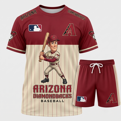 All 30 Teams Available-COMBO GIFTS FOR BASEBALL FAN | Sport Fan Set — T-Shirt + Shorts